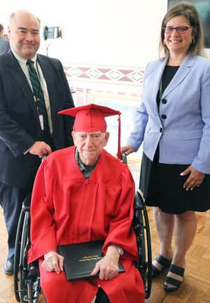 Norman Smith Recieves Honorary High School Diploma St Luke Health Services