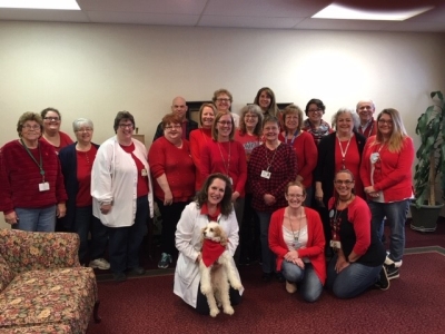 Staff at St. Luke Health Services Going Red For Heart Health Awareness 2 20