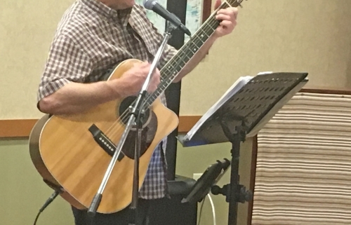Entertainer Carl Legray Performs at St. Francis Commons