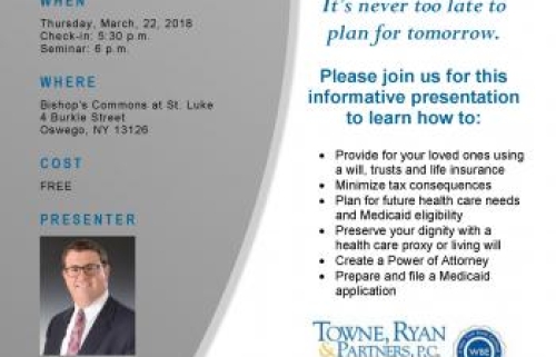 Bishop's Commons Hosts Free Seminar on Estate, Medicaid and Long Term ...