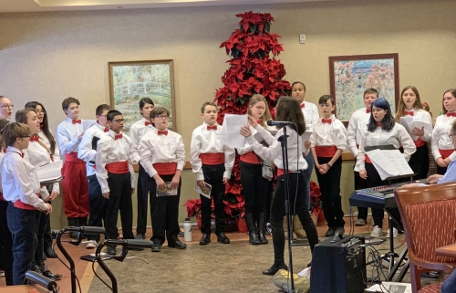 OMS "Con Brio" Vocal Ensemble Helps Make Merry This Holiday Season