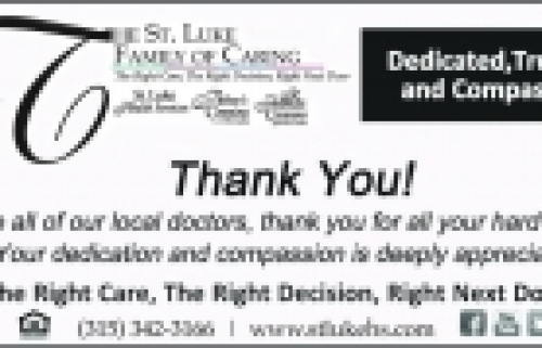 St. Luke Family of Caring Salutes Area Physicians On National Doctor's...