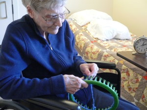 Photo 1 St4. Luke Resident Stephaine Hobby Knitting Hats For The Homeless 1 19LR