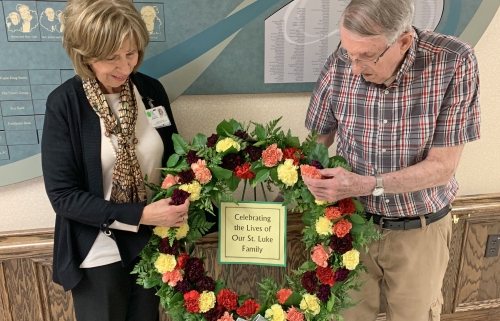 Families and Friends Gather for Memorial Service at St. Luke Health Se...